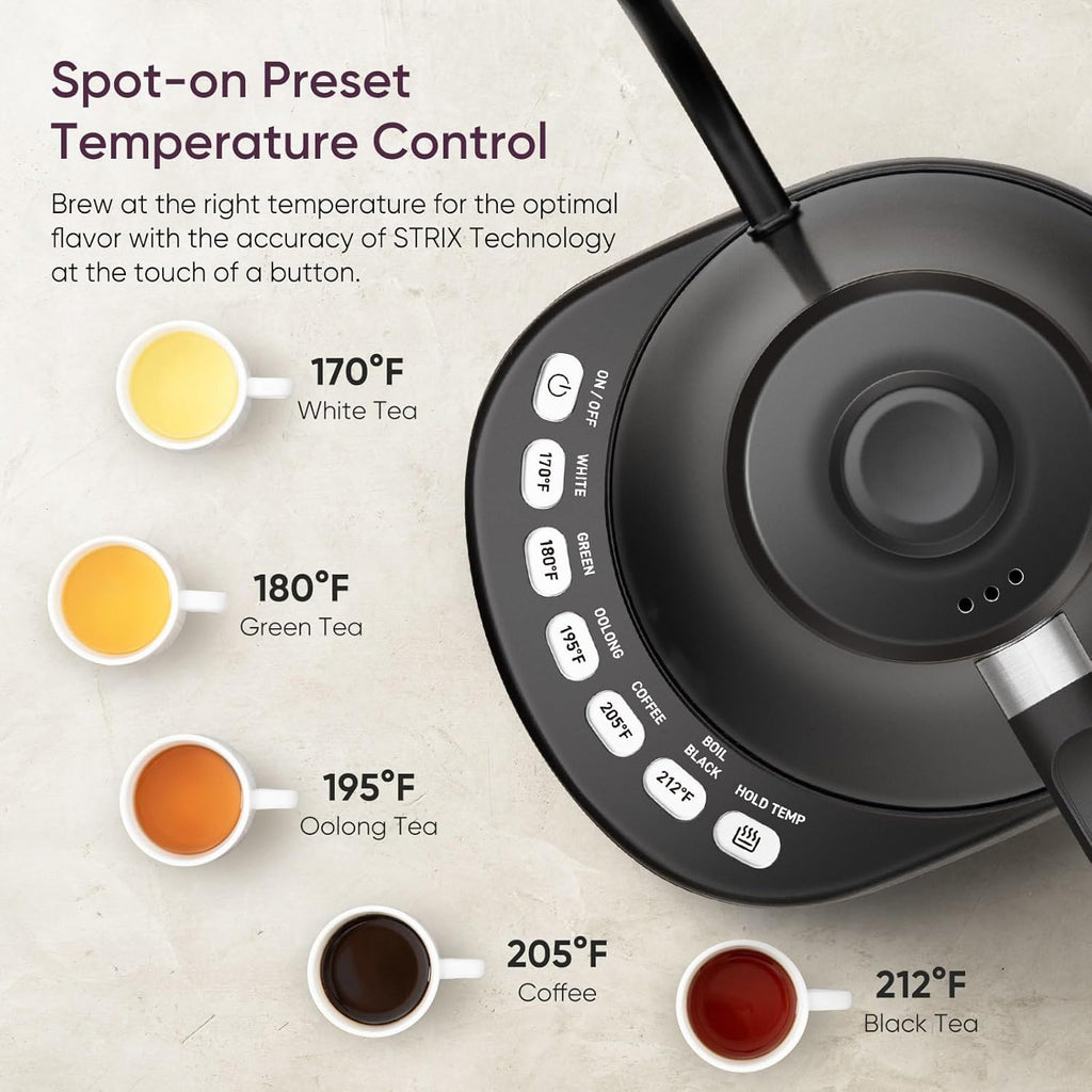 Electric Gooseneck Kettle with Temperature Control