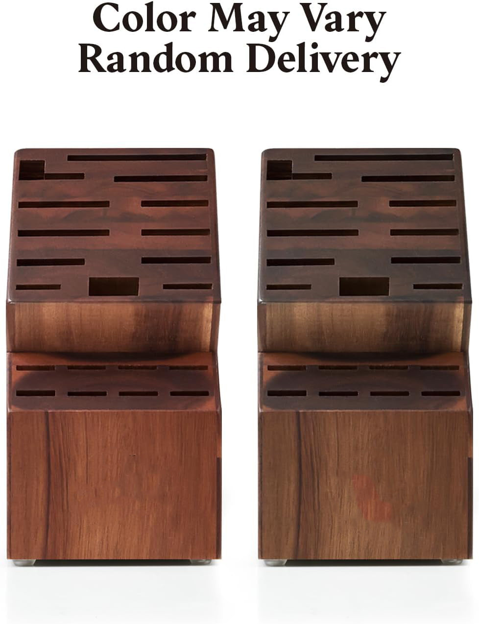 Wooden Butcher Block Knife Storage Rack